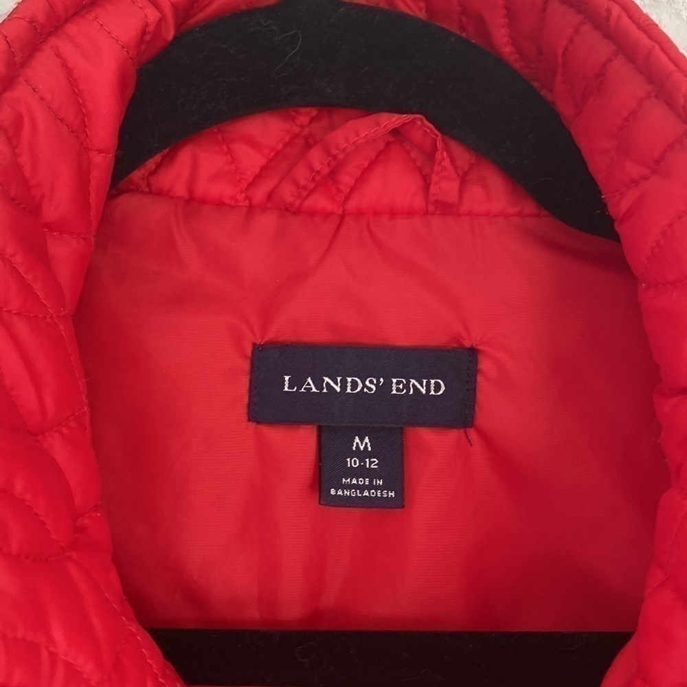 Land’s End Primaloft Red Thin Layer Vest Size Medium - Picture 3 of 8